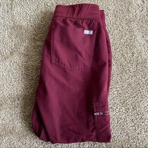 Figs Burgundy Zamora joggers XS Petite